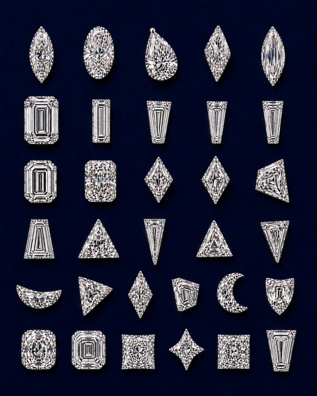 Fancy-Cut Side Stones